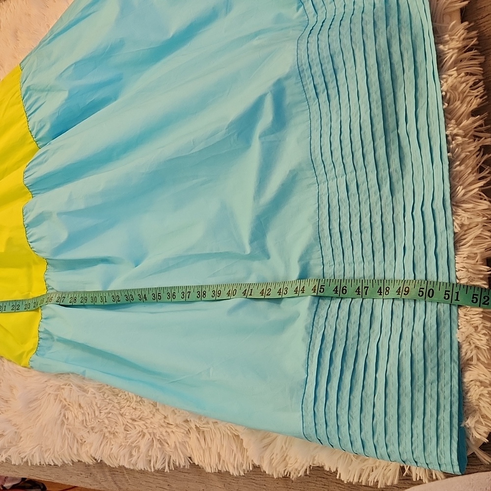 Adelyn Rae Playa Colorblock Poplin Midi Dress Size Med - Picture 9 of 11